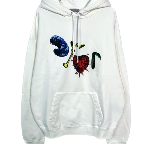 005723 Dior x Travis Scott Joint Logo Pattern Print Hooded Long Sleeve - Picture 1 of 7